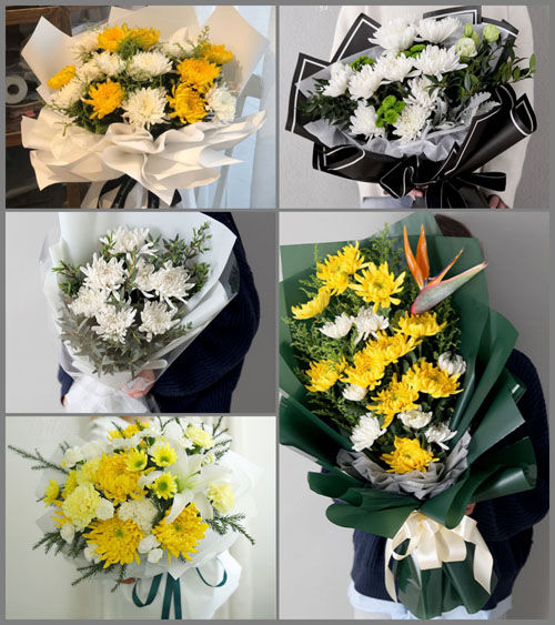 湖北咸宁市赤壁市余家桥乡月星山村白事花束代送